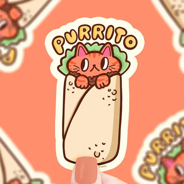 Sticker en vinyle Chat Purrito Turtle's Soup - Rocket