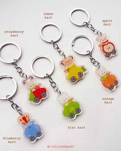 Blind Bag Porte-clé Fruit Kart Sylvanian Families Little Odd Gems