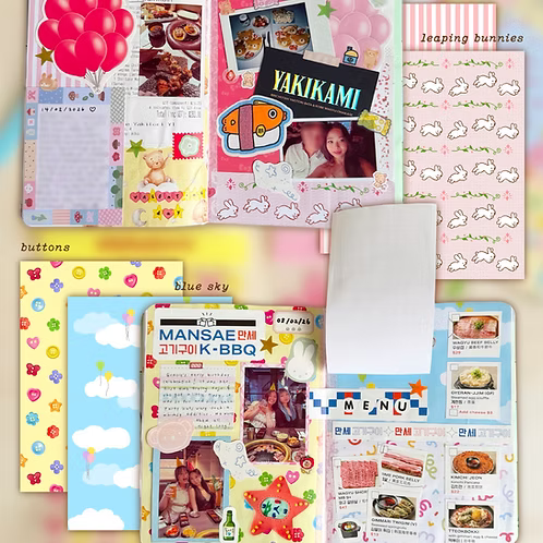 Booklet Feuilles de Scrapbooking - Little Odd Gems