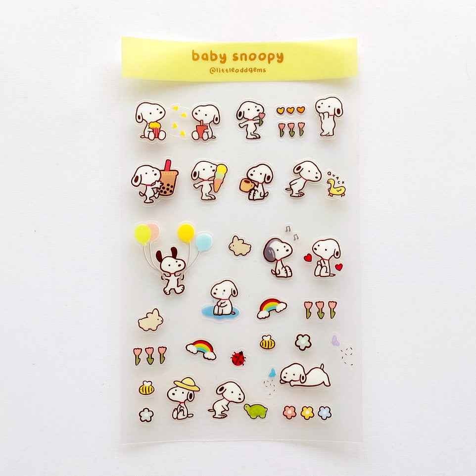 Sticker Sheet Snoopy- Little Odd Gems