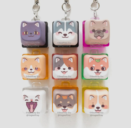 Porte-clés clicker Blind Box Animaux par Geoffrey Siu
