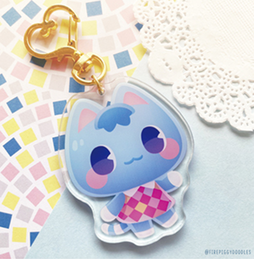Porte-clé Rosie Animal Crossing par Firepiggy