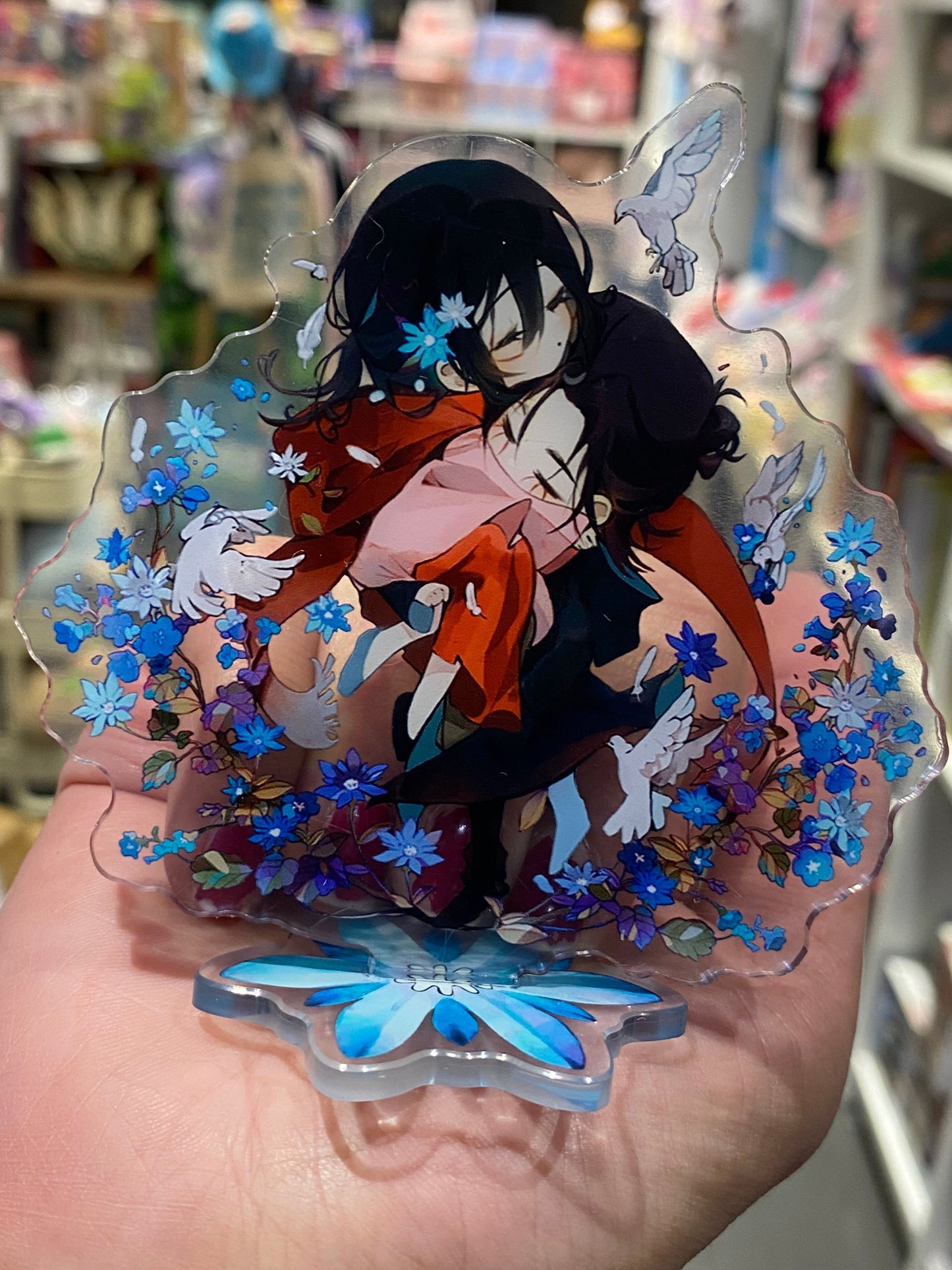 Stand en acrylique Eren et Mikasa SNK - Essie Lop