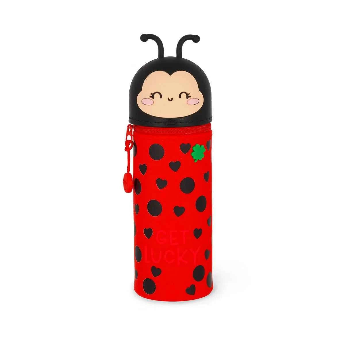 Trousse 2 en 1 en Silicone Ladybug « Get Lucky» Coccinelle Legami