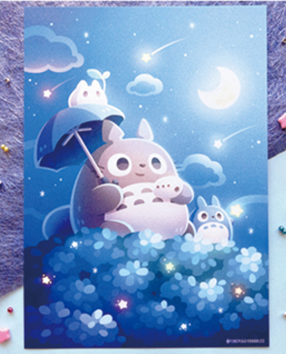 carte Mon Voisin Totoro kawai