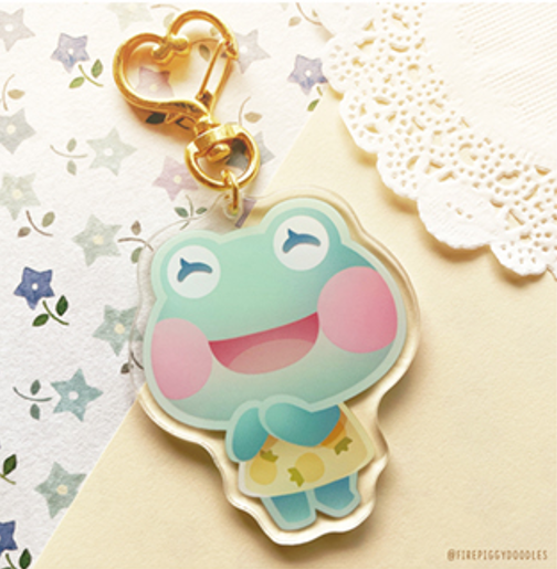 Porte-clé Rosie Animal Crossing par Firepiggy
