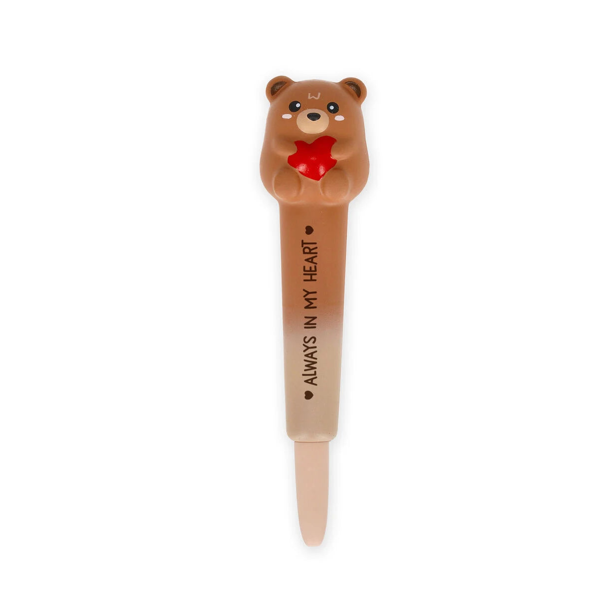 Stylo à Encre Gel Antistress Teddy Bear « Always In My Heart » - Squeezies Legami