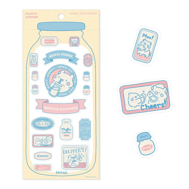 Sticker Sheet Muffinmaru Milk Studio Enon - Rocket