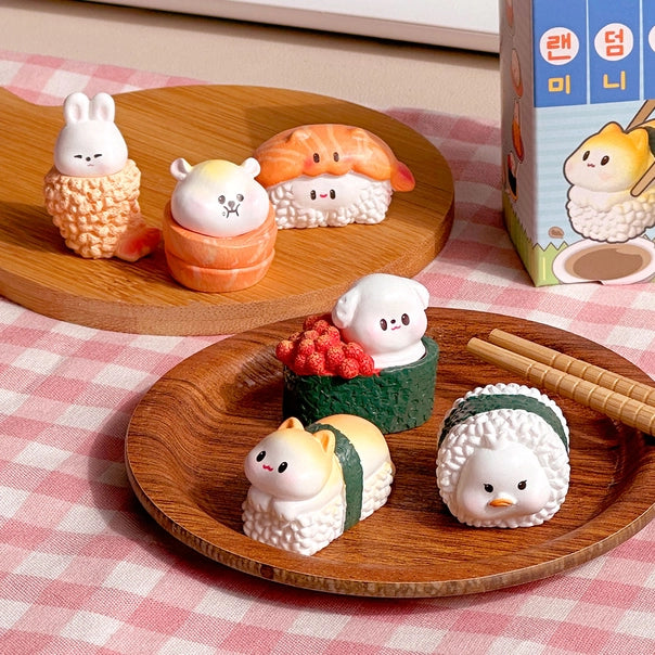 Blind Box Figurine Animal Sushi