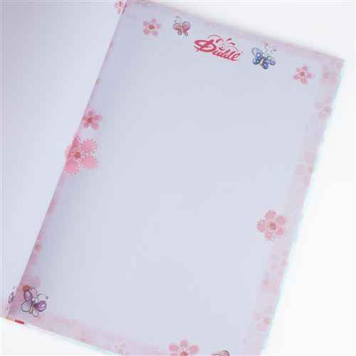 Carnet A4 motif fleur Diddl