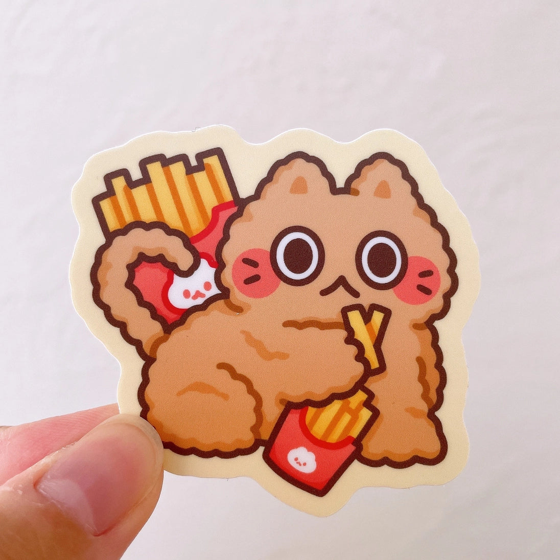 Sticker Chat Frites Sticky Rice