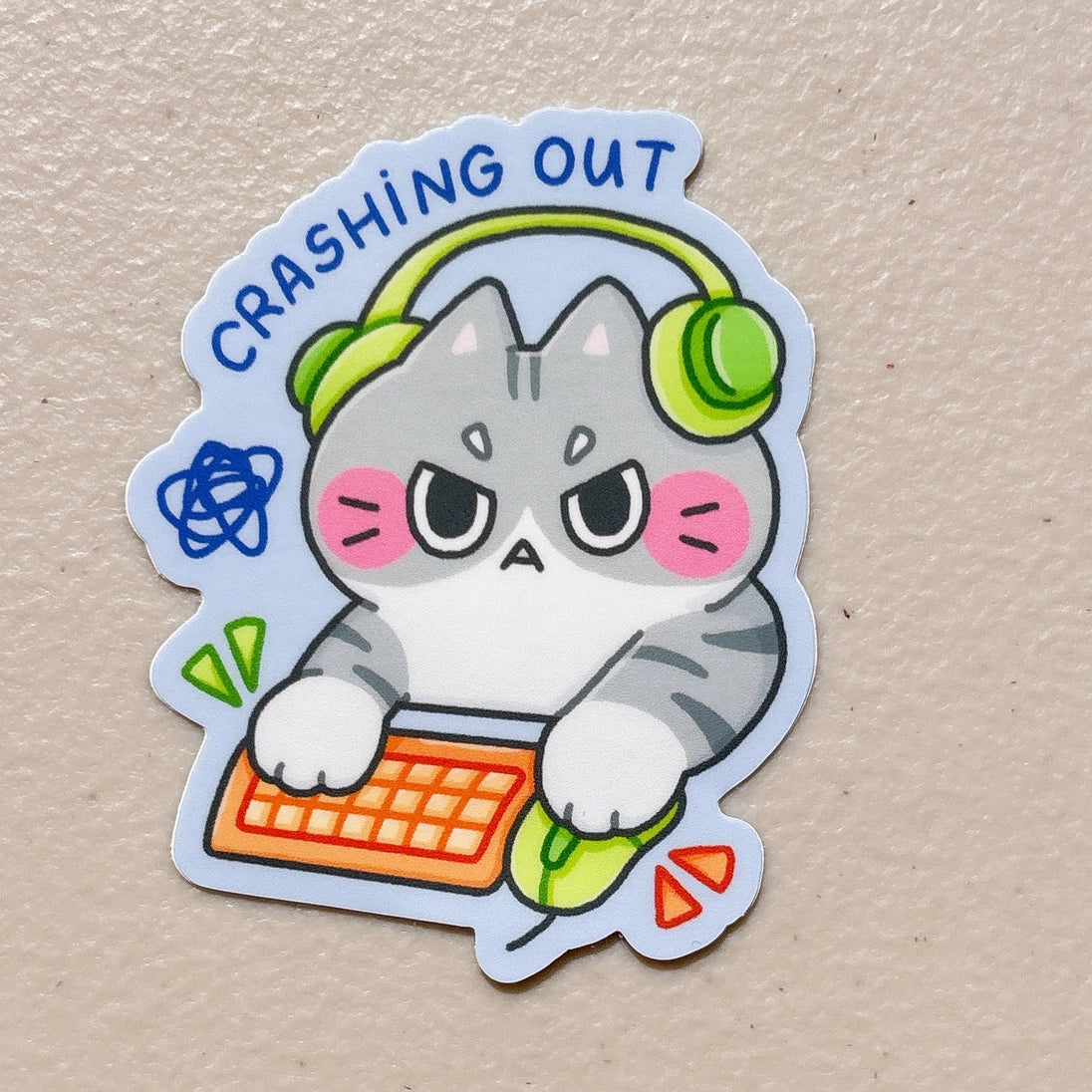 Sticker Crashing Out Sticky Rice