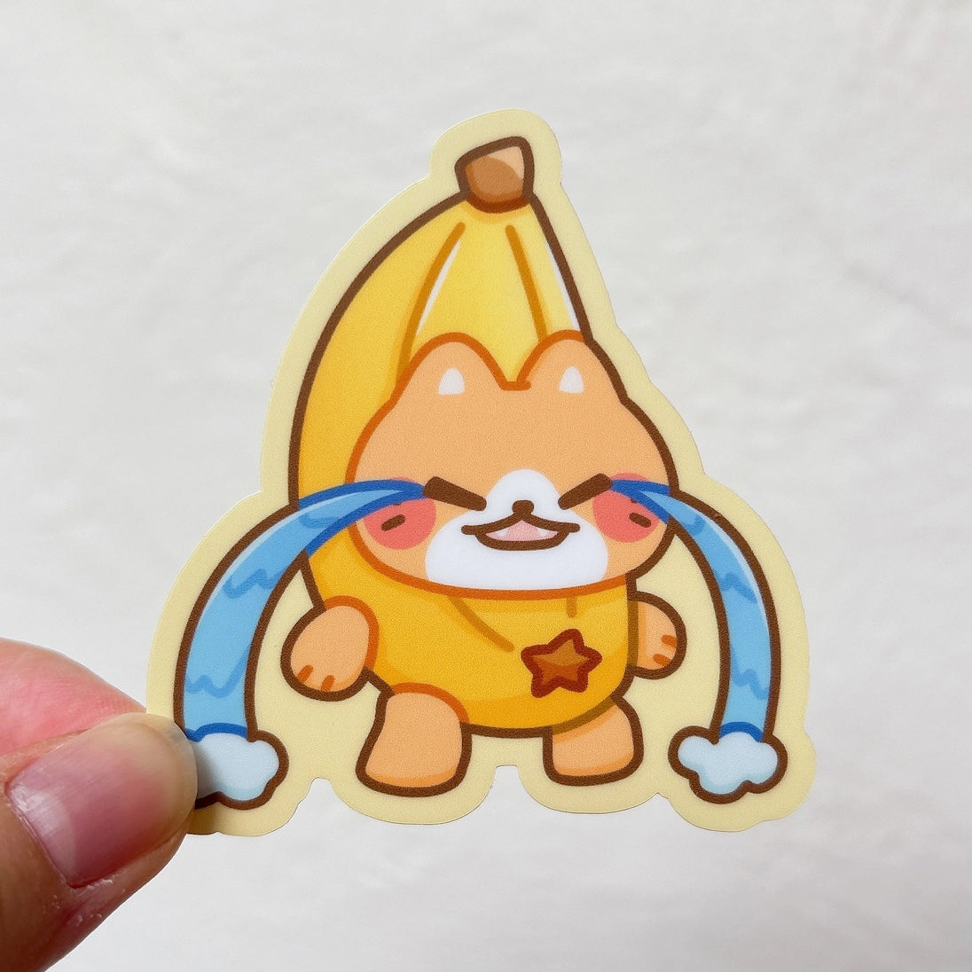 Sticker Banana Cat Meme Sticky Rice