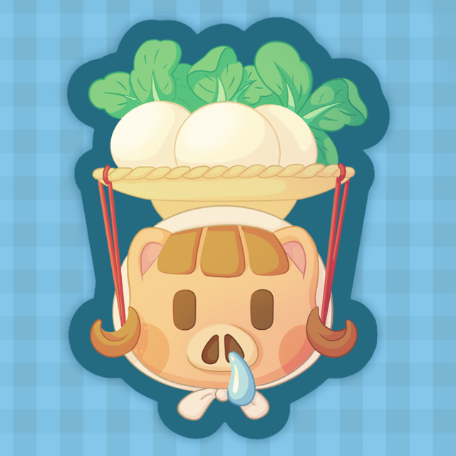 Sticker Porcelette par Scylia