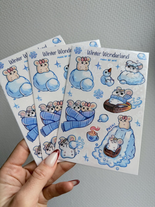 Sticker Sheet Winter Wonderland - Acti-Paw