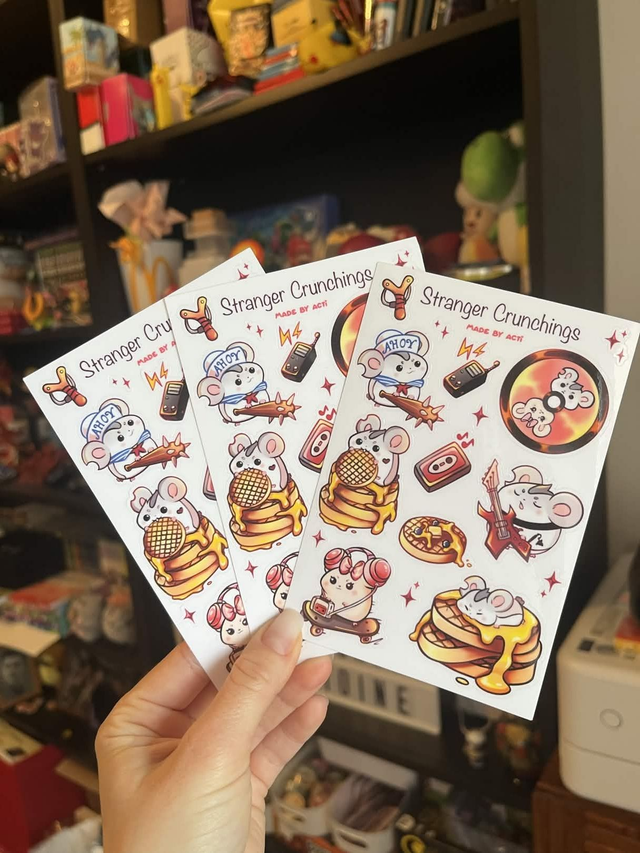 Sticker Sheet Stranger Crunchings - Acti-Paw