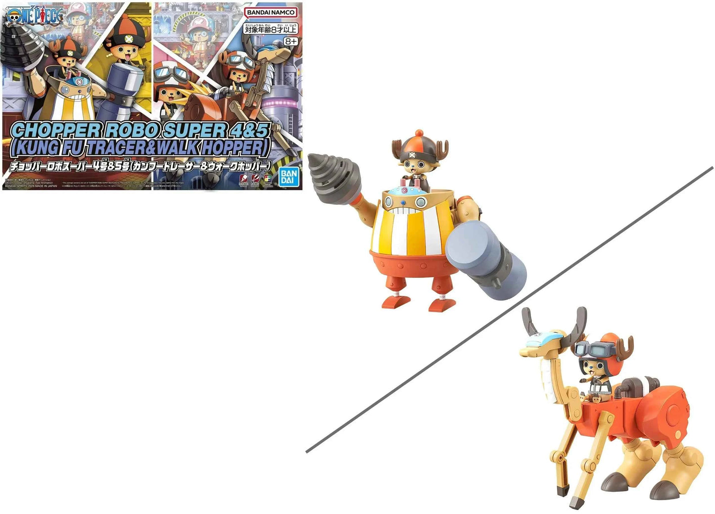 Model Kit Figurine Chopper Robo Supper 4&5 Kung Fu ...& Walk Hopper One Piece