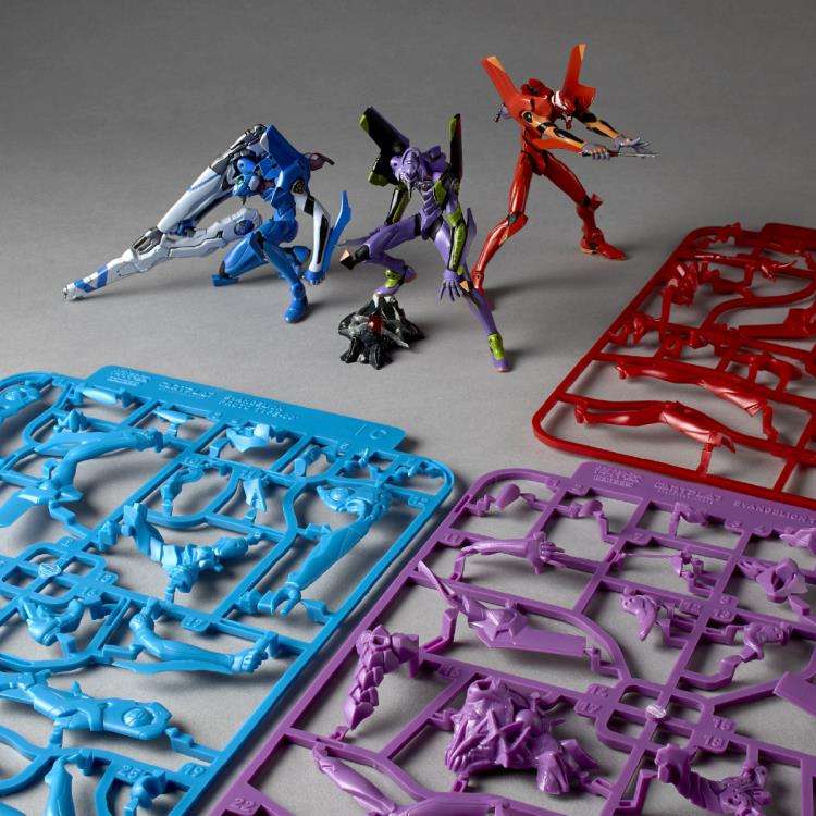 Model Kit Figurine Evangelion Artpla 12cm Unit-01 / Unit-02 / Prototype-00