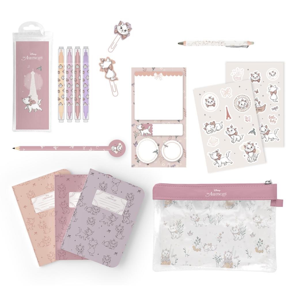 Set de Papeterie avec 3 Notebooks A6 Marie Disney