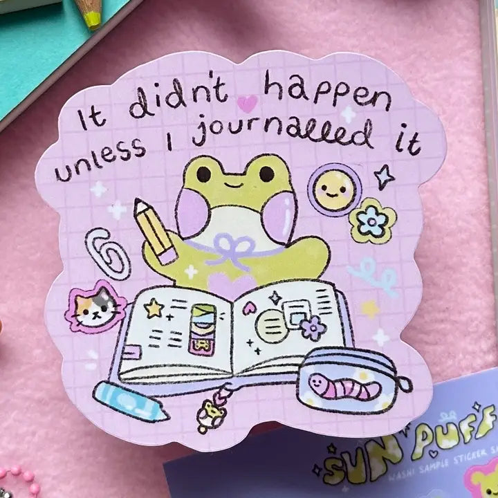 sticker frog scrabooking