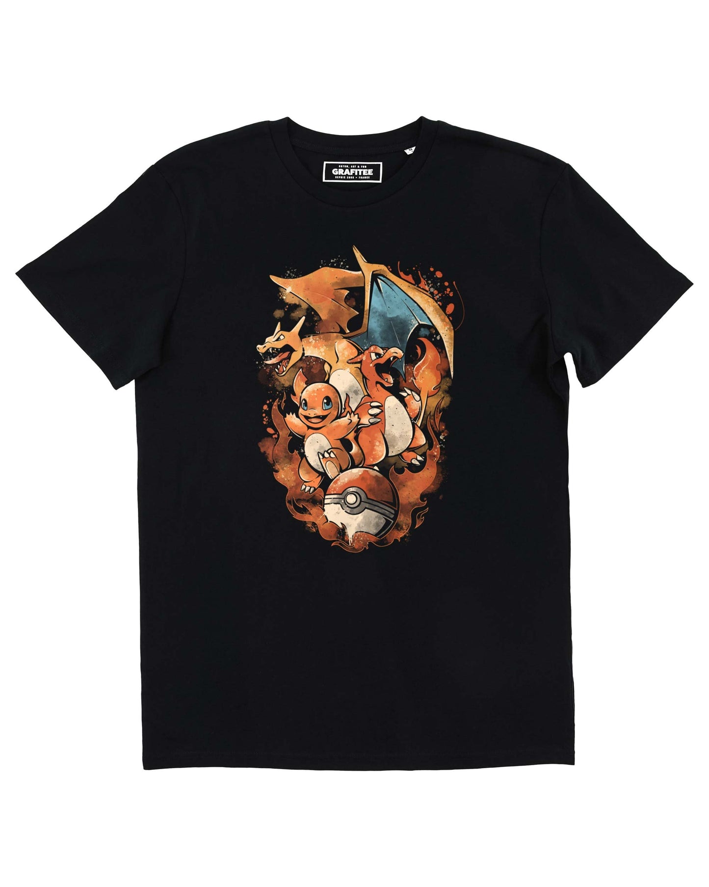 T-Shirt Fire Evolution Pokemon