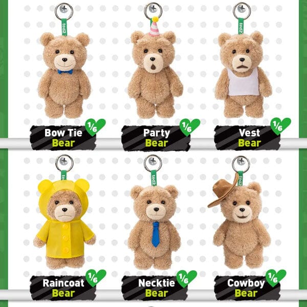 Ted2 Teddy Porte-clé en Peluche Pop Mart
