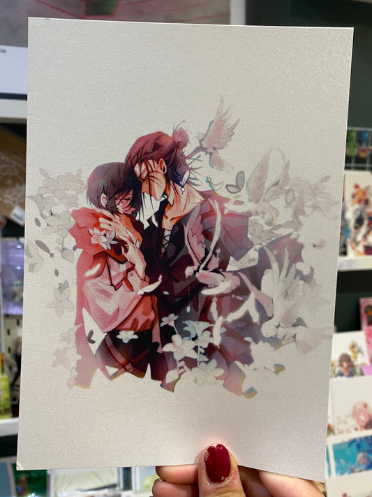 Print Eren et Mikasa Attaque des titans - Essie Lop