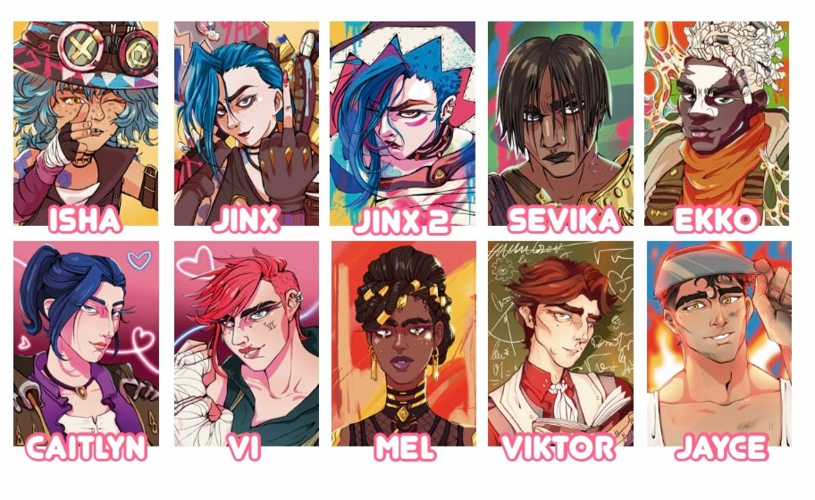 Gacha Photocards Arcane par Hihi Market