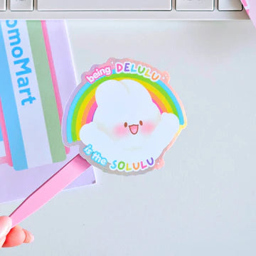 Sticker Being Delulu Momonaade - Rocket
