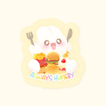 Sticker Always Hungry Momonaade - Rocket