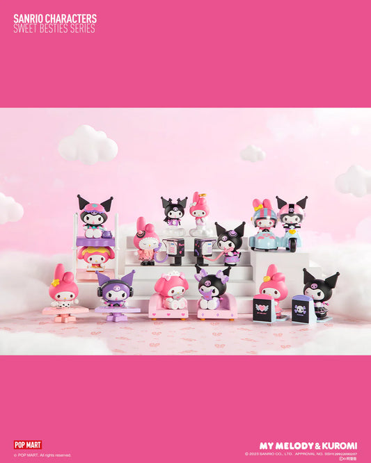 Figurine Sanrio Sweet Besties Kuromi x Melody Pop Mart