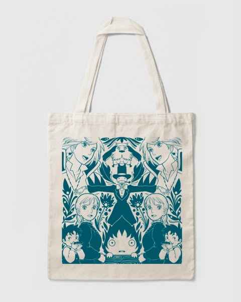 Tote Bag Le Château Ambulant by Alice Patulacci
