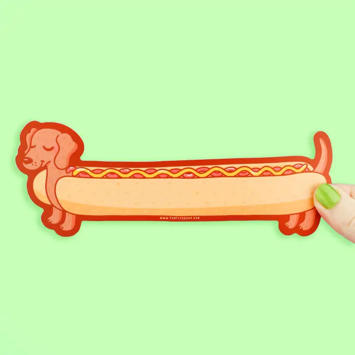 Sticker en vinyle Teckel Hot Dog Turtle's Soup - Rocket
