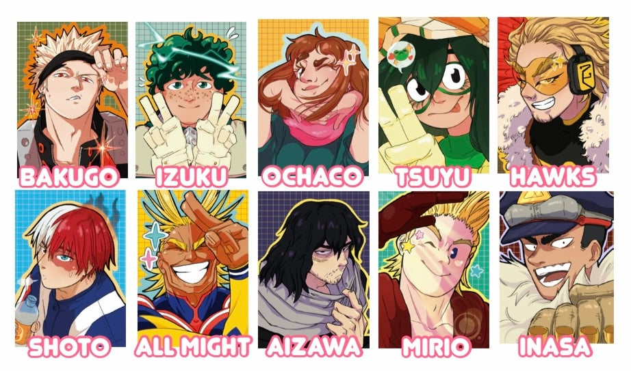Gacha Photocards My Hero Academia MHA par Hihi Market