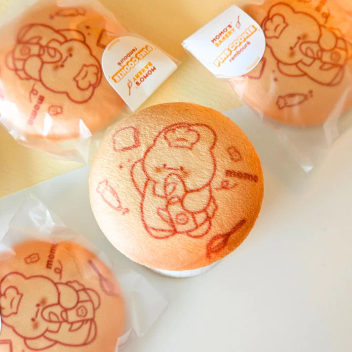 Badge effet peluche cookie Momonaade - Rocket