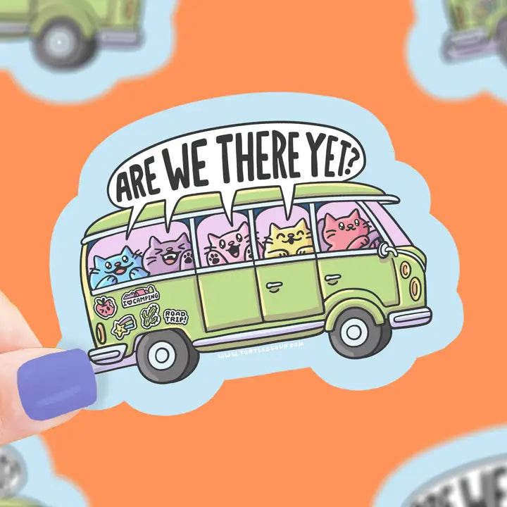 Sticker en vinyle Chats Are we there yet? Turtle's Soup - Rocket