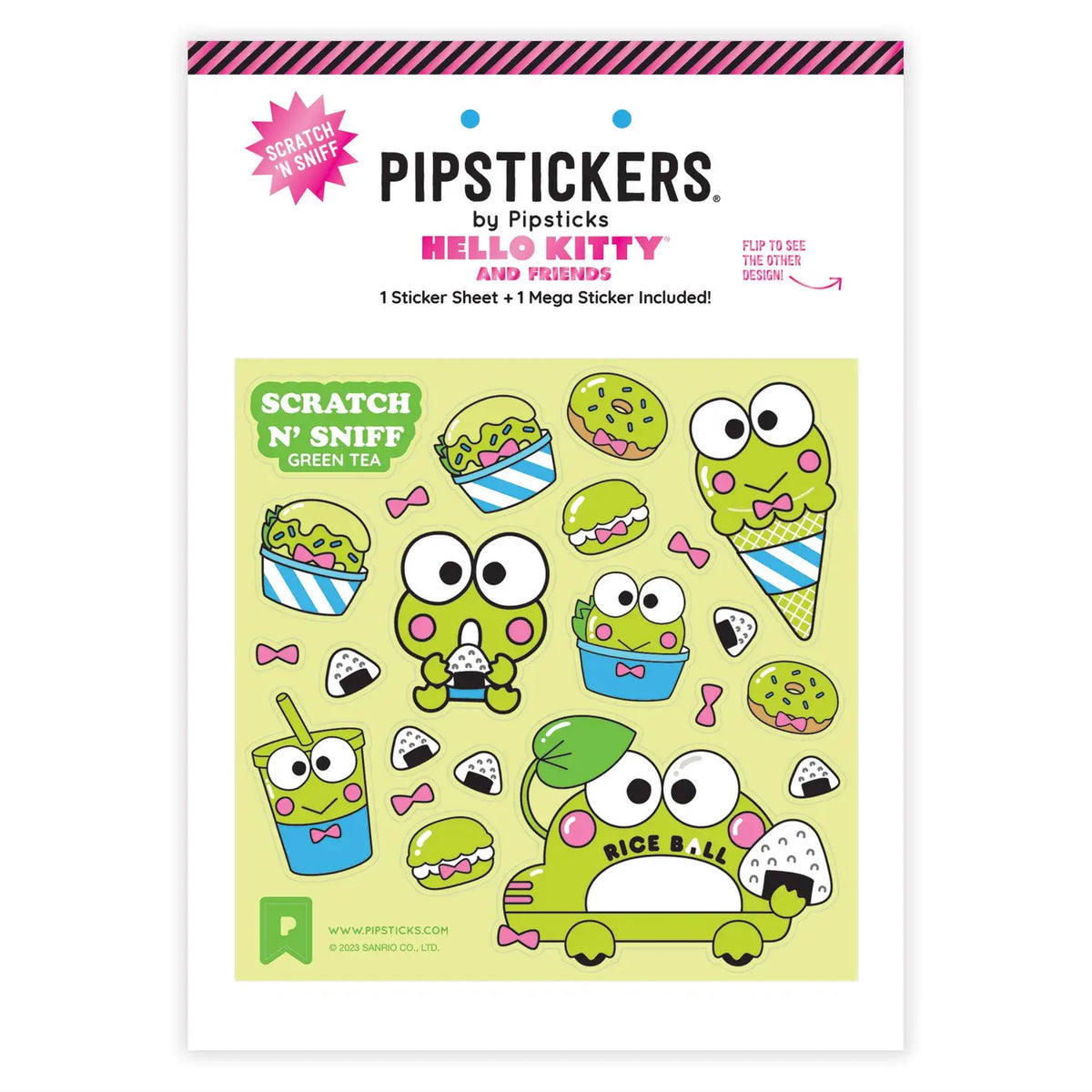 Sticker sheet parfumée Keropi Sanrio - Pipsticks - Rocket