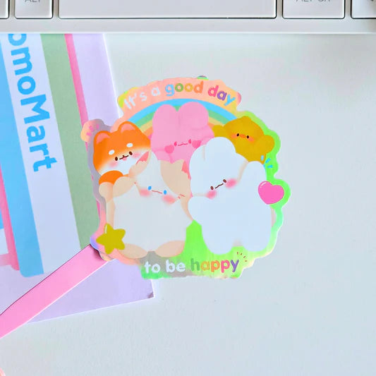 Sticker It's a good day to be happy Momonaade - Rocket