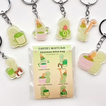 Blind Bag Porte-clé Smiski Matcha Little Odd Gems