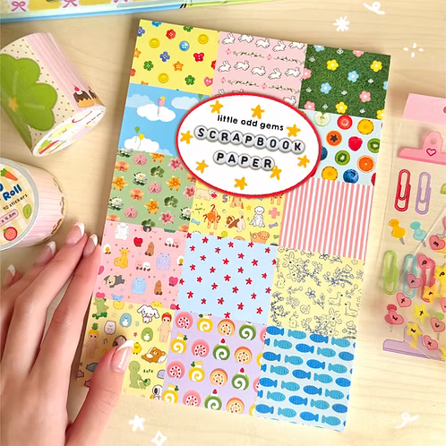 Booklet Feuilles de Scrapbooking