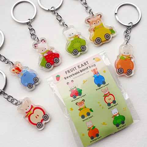 Blind Bag Porte-clé Fruit Kart Sylvanian Families Little Odd Gems