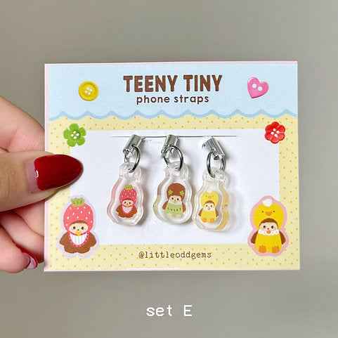 Straps pour téléphone Monchichi par Little Odd Gems - Pack de 3 straps - 15 cm