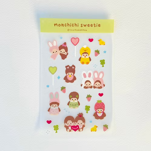 Sticker Sheet Monchichi - Little Odd Gems
