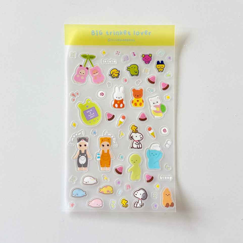 Sticker Sheet Big Trinket Lovers - Little Odd Gems
