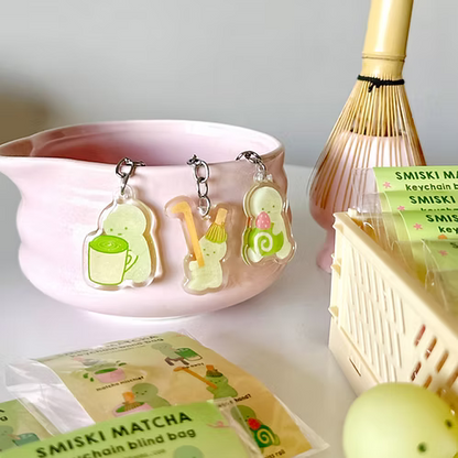 Blind Bag Porte-clé Smiski Matcha Little Odd Gems