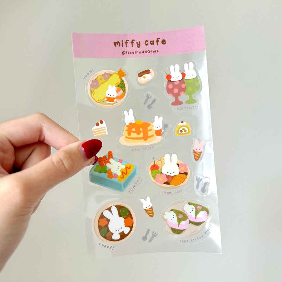 Sticker Sheet Miffy Cafe- Little Odd Gems