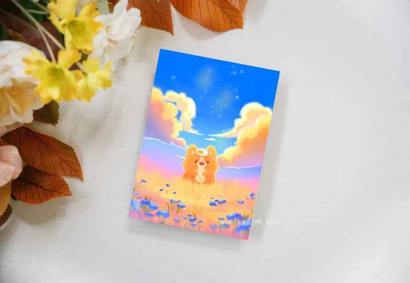 Print Blue Sky A6 Violet Jim Art