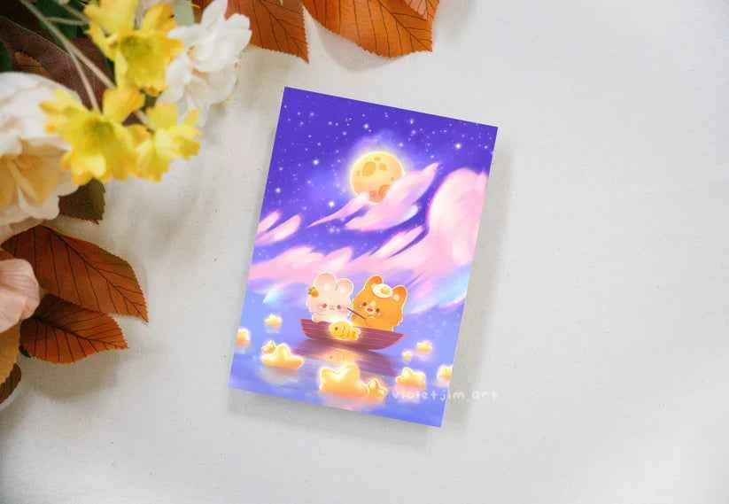 Print Moonlight A6 Violet Jim Art