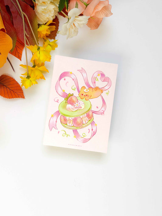 Print Mochi Macaron A6 Violet Jim Art