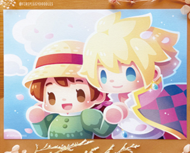 Print Le Château Ambulant (Ghibli) par Firepiggy